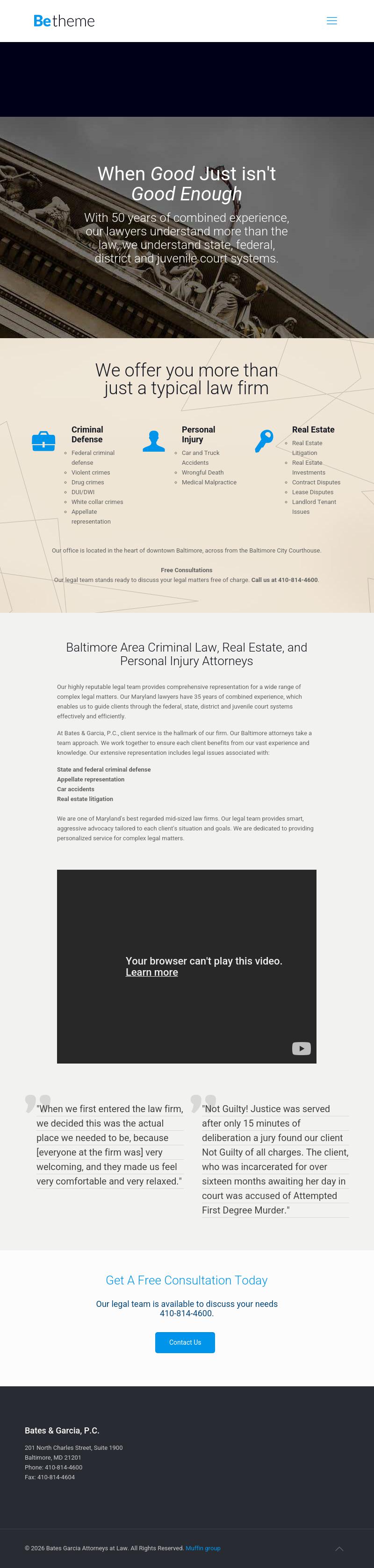 Bates & Garcia, P.C. - Baltimore MD Lawyers
