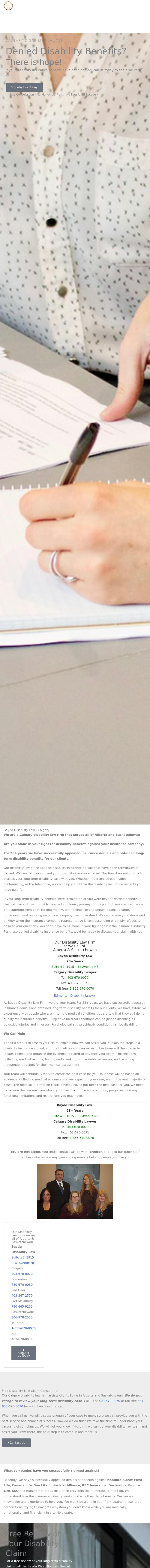 Bayda Disability Law Firm  - Calgary AL Lawyers