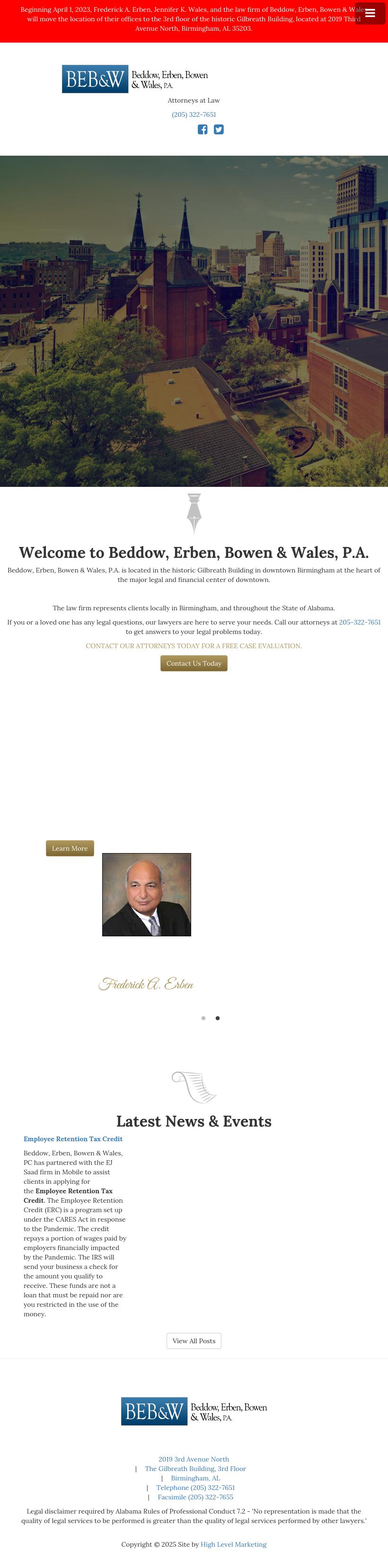Beddow Erben & Bowen PA - Birmingham AL Lawyers