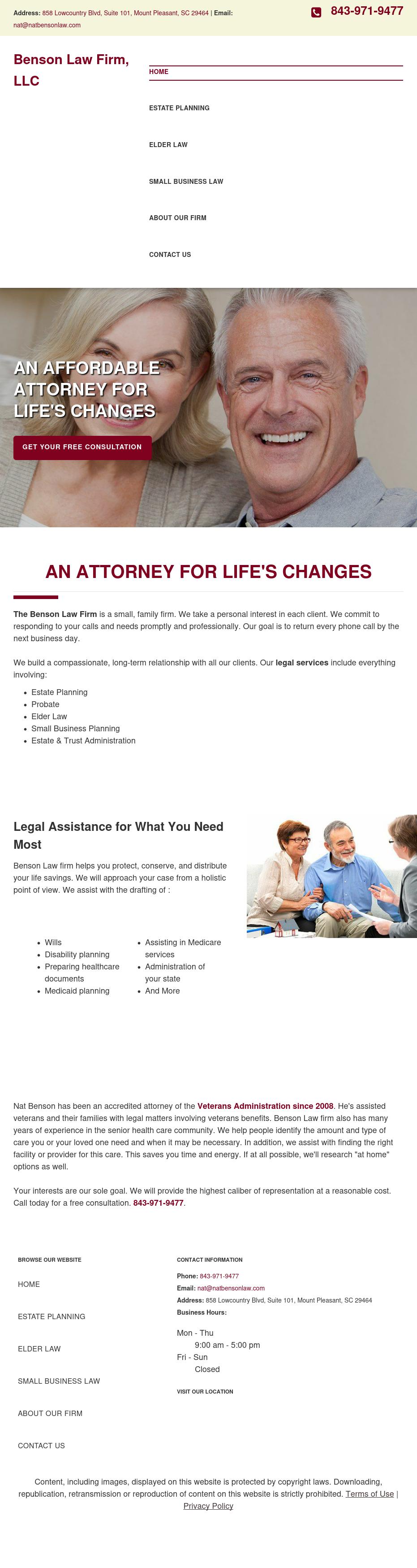 Benson Law Firm - Mount Pleasant SC Lawyers
