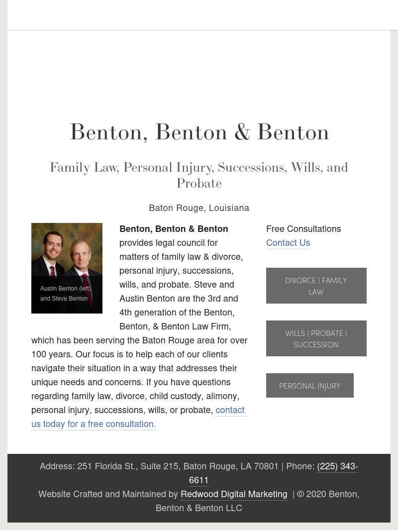Benton, Benton & Benton, L.L.C. - Baton Rouge LA Lawyers