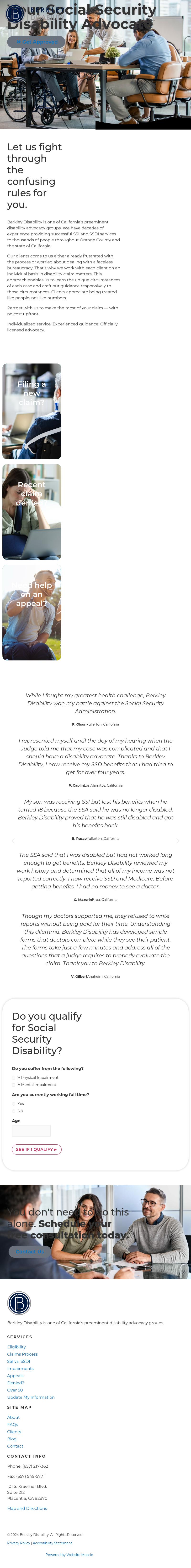Berkley Disability - Fullerton CA Lawyers