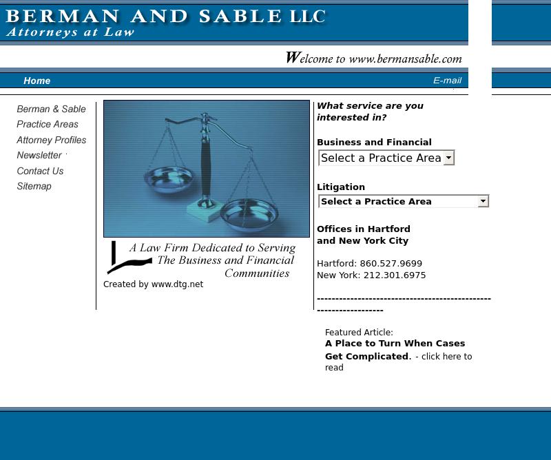 Berman & Sable LLC - Hartford CT Lawyers
