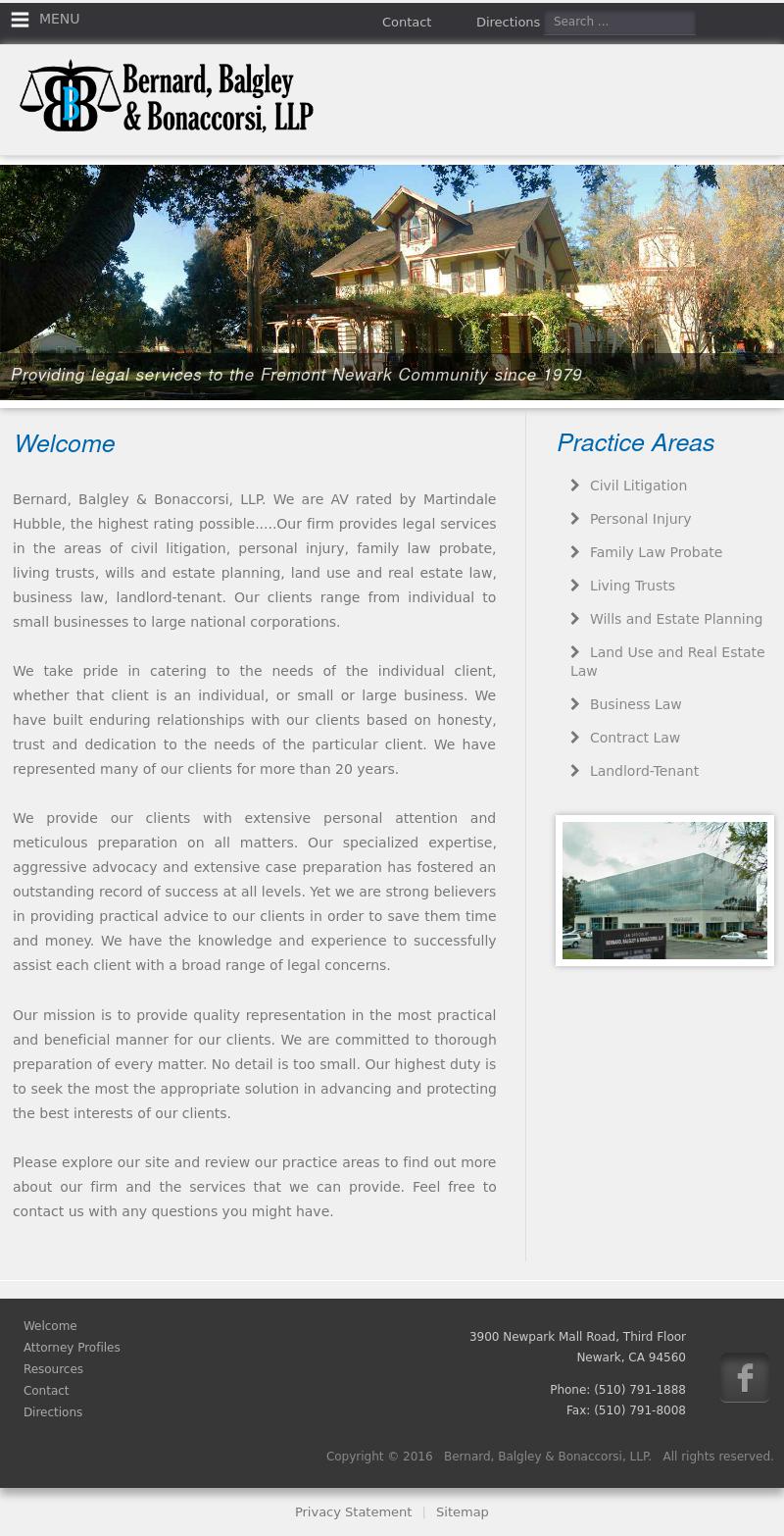 Bernard Balgley & Bonaccorsi LLP - Newark CA Lawyers