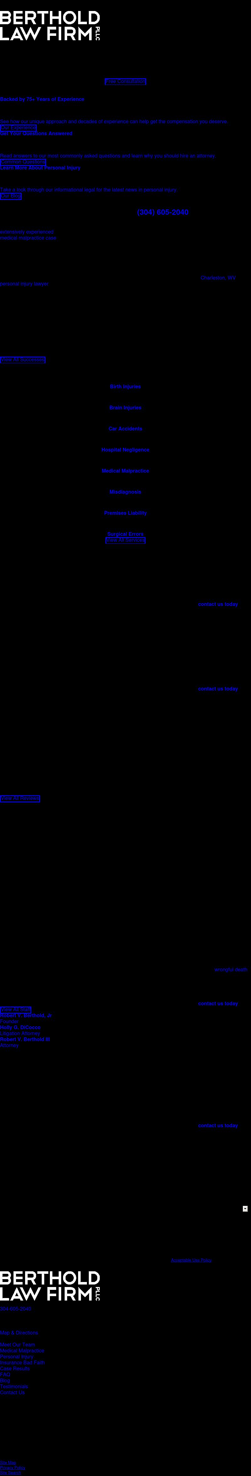 Berthold Law Firm, PLLC - Charleston WV Lawyers