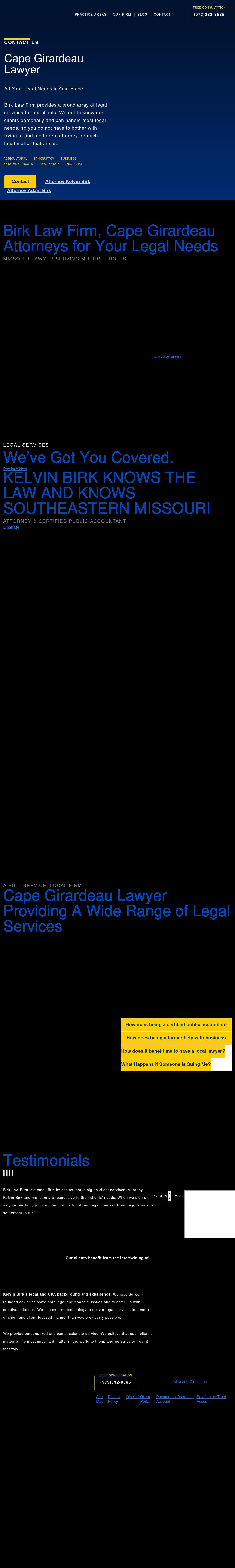 Birk Law Firm, L.C. - Cape Girardeau MO Lawyers