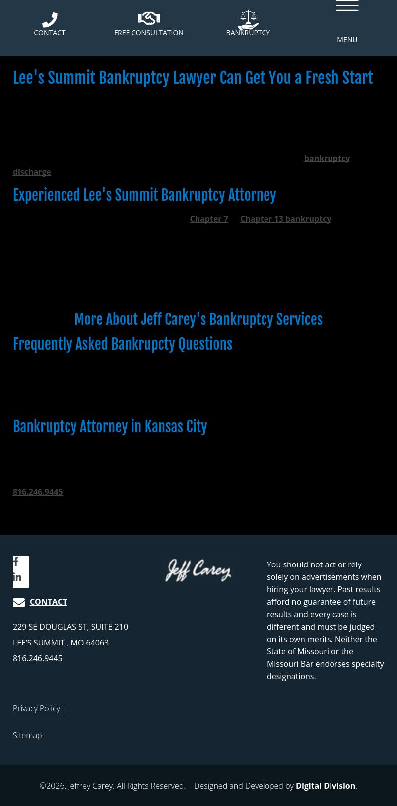 BKTP Bankruptcy Law - Lee's Summit MO Lawyers