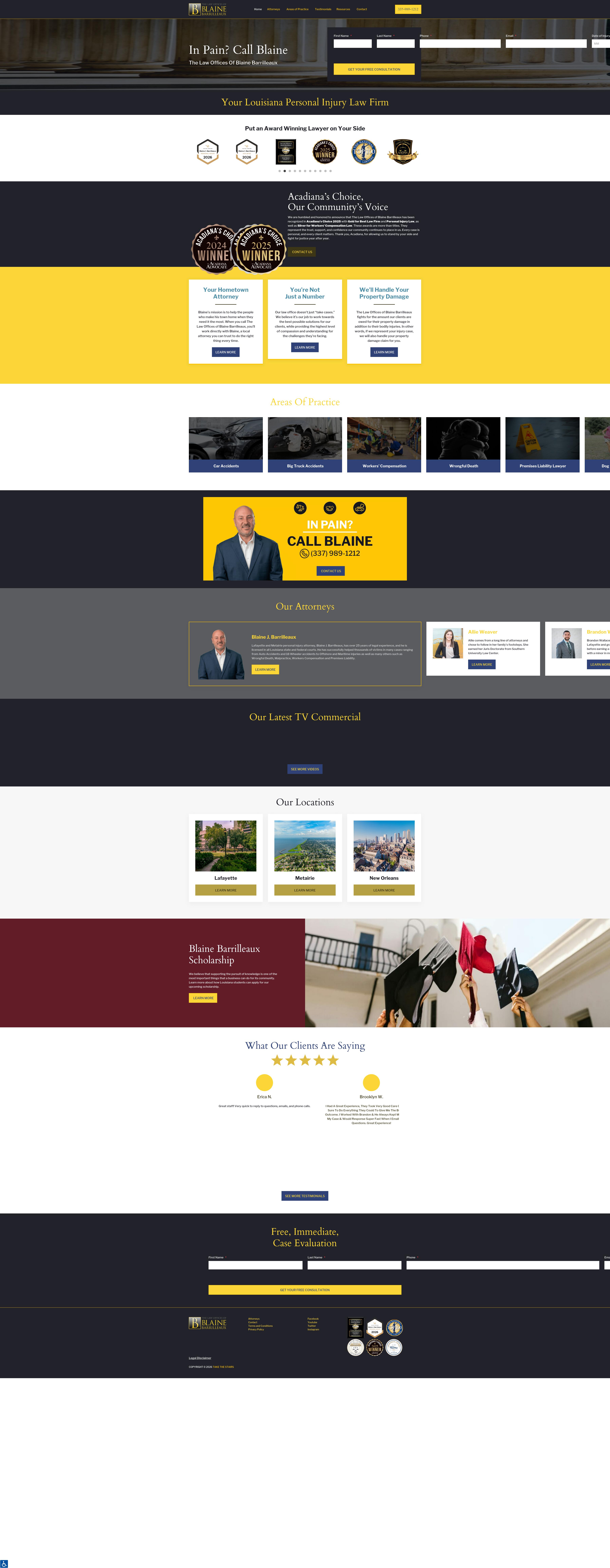 The Law Offices of Blaine Barrilleaux - Lafayette LA Lawyers