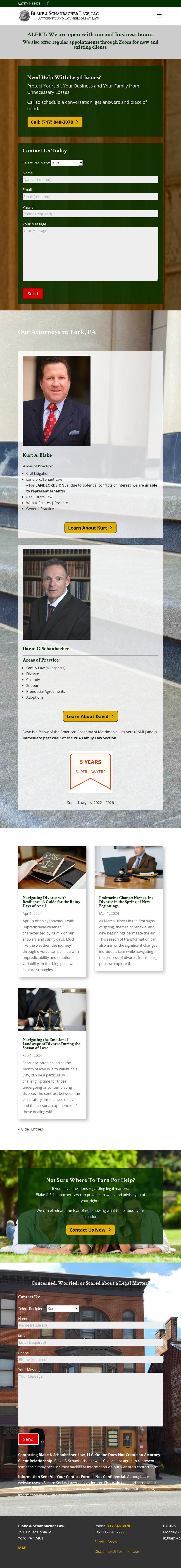 Blake & Schanbacher Law, LLC. - York PA Lawyers