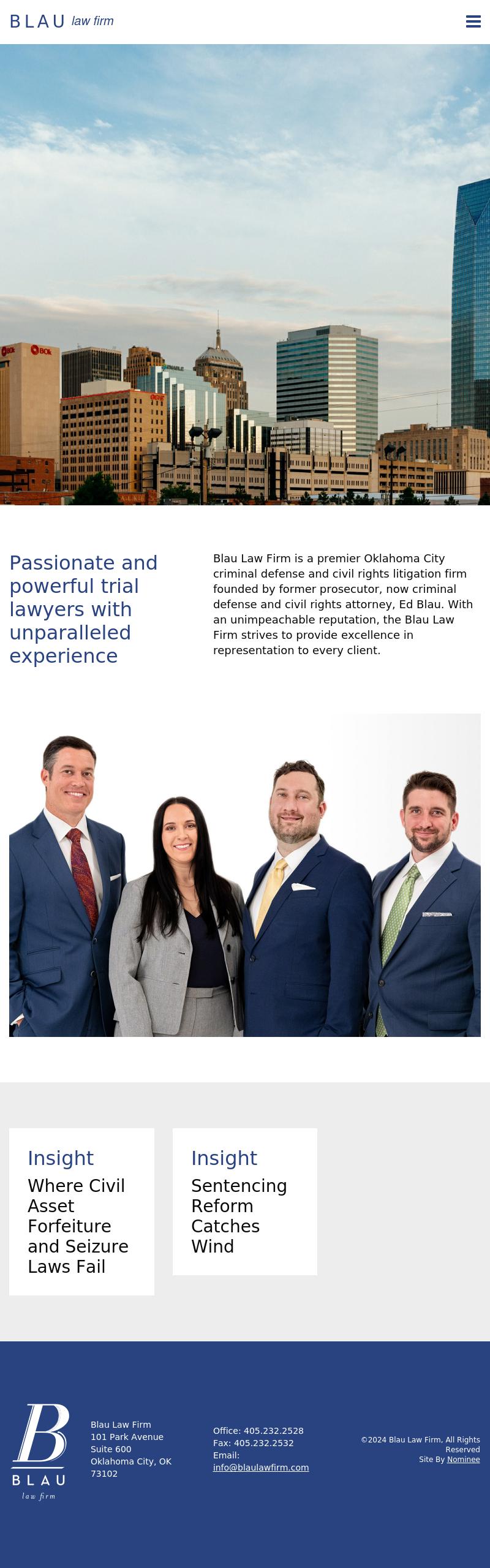 Blau Law Firm-- Ed Blau, Trial Lawyer - Oklahoma City OK Lawyers