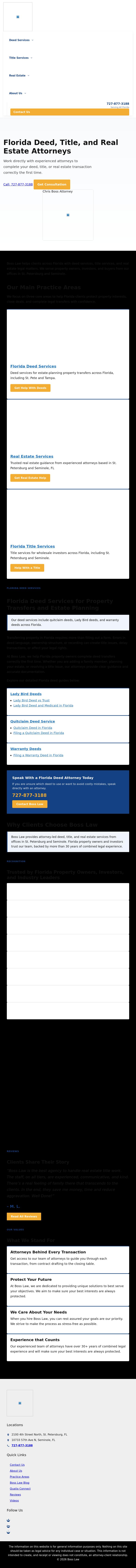 Boss Law - St. Petersburg FL Lawyers