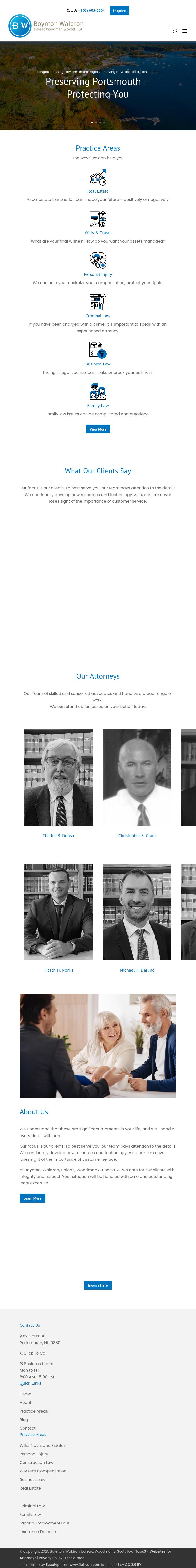 Boynton, Waldron, Doleac, Woodman & Scott, P.A. - Portsmouth NH Lawyers