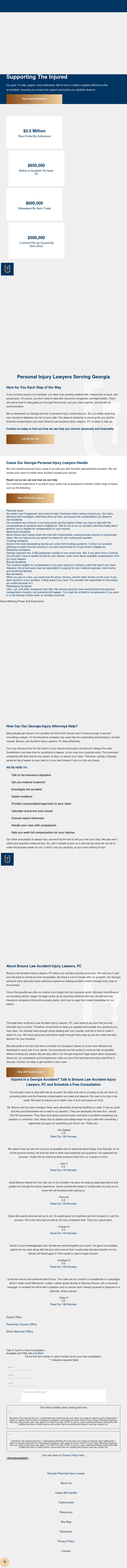 Brauns Law Accident Injury Lawyers PC - Duluth GA Lawyers