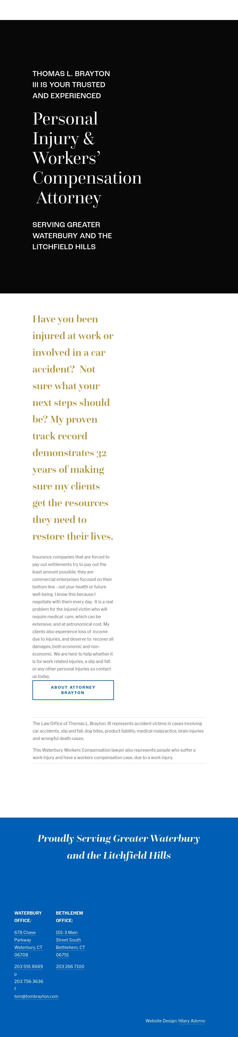 Brayton Thomas L. III - Waterbury CT Lawyers