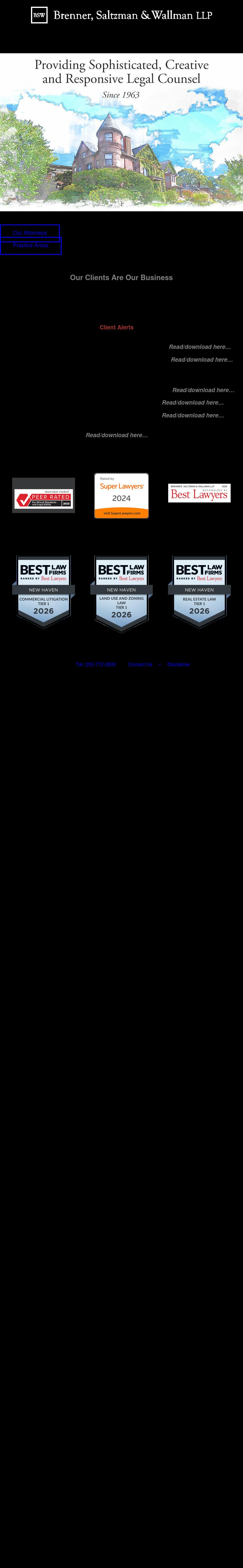 Brenner: Saltzman & Wallman Llp - New Haven CT Lawyers