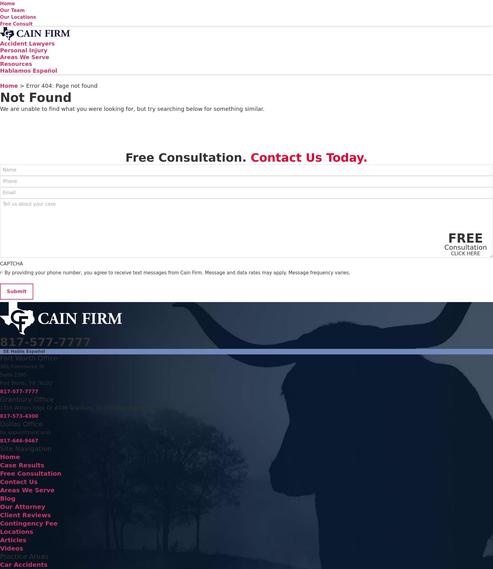 Cain Law Firm - Granbury TX Lawyers