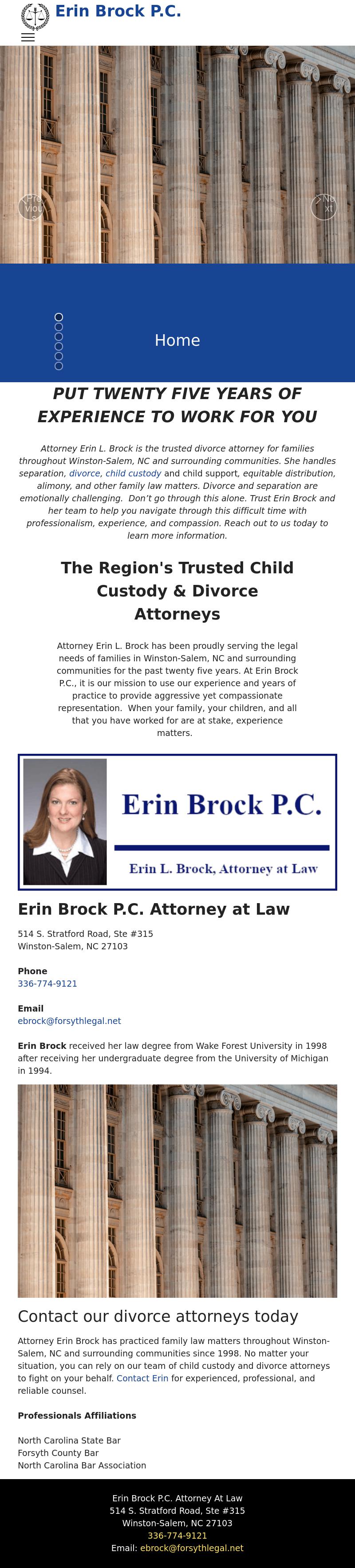 Brock, Erin PC - Winston Salem NC Lawyers