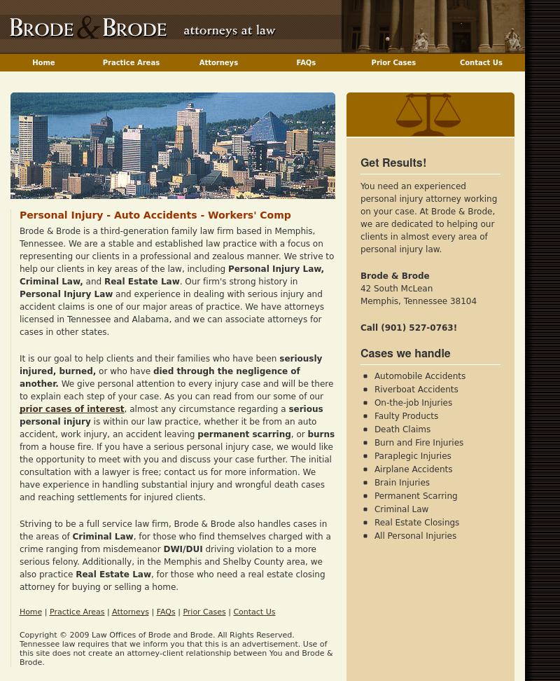 Brode, Robert M - Memphis TN Lawyers