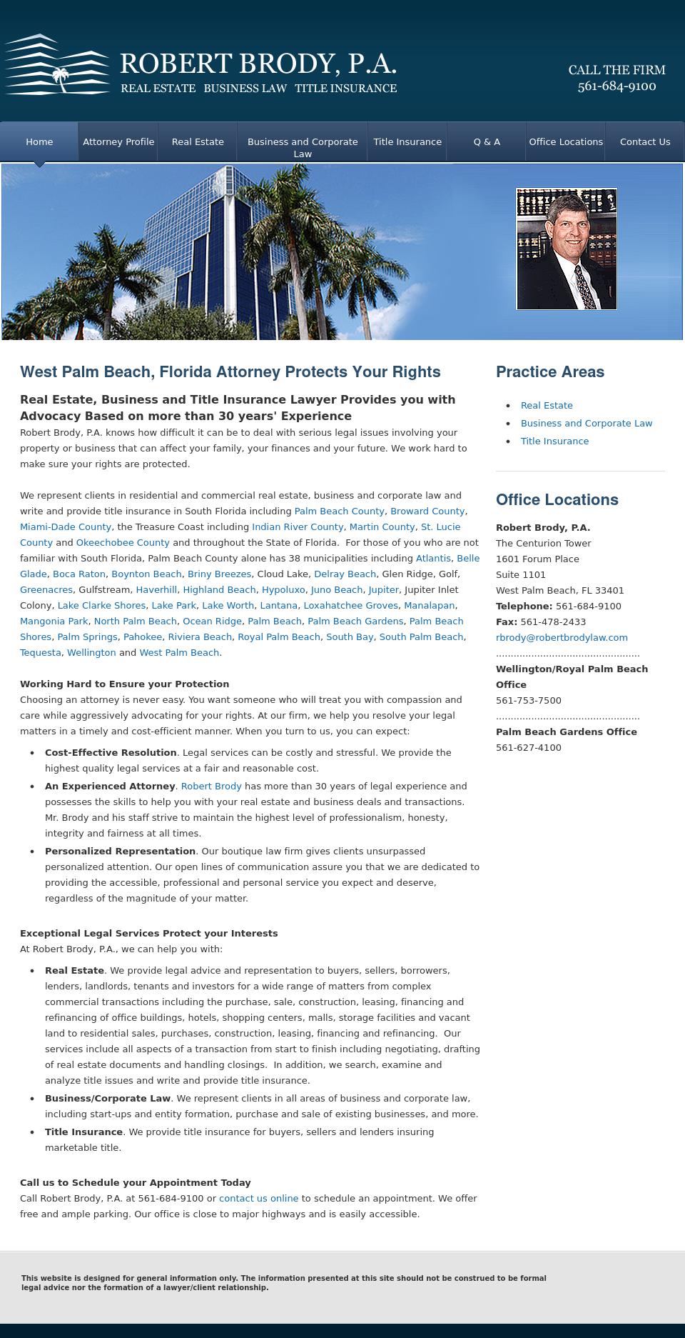 Brody Robert - Palm Beach Gardens FL Lawyers