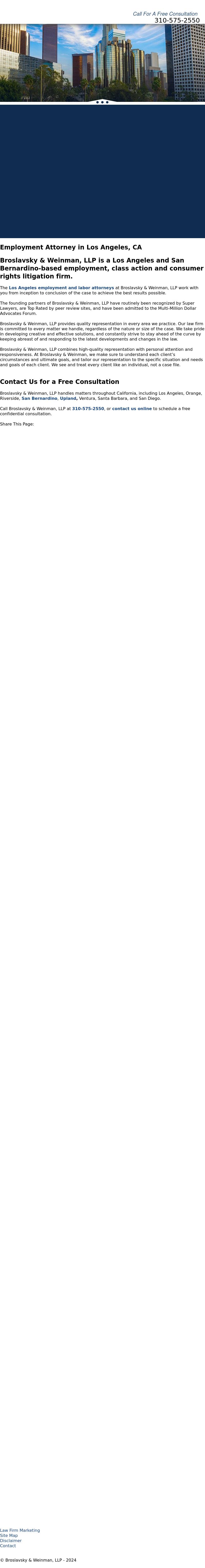 Broslavsky & Weinman, LLP - Los Angeles CA Lawyers