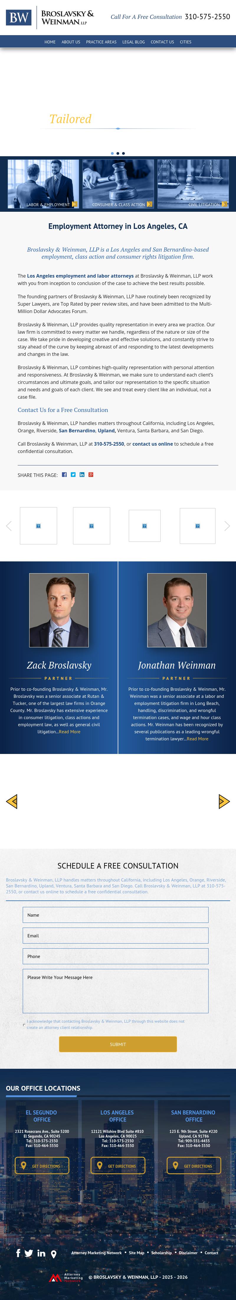 Broslavsky & Weinman, LLP - Los Angeles CA Lawyers