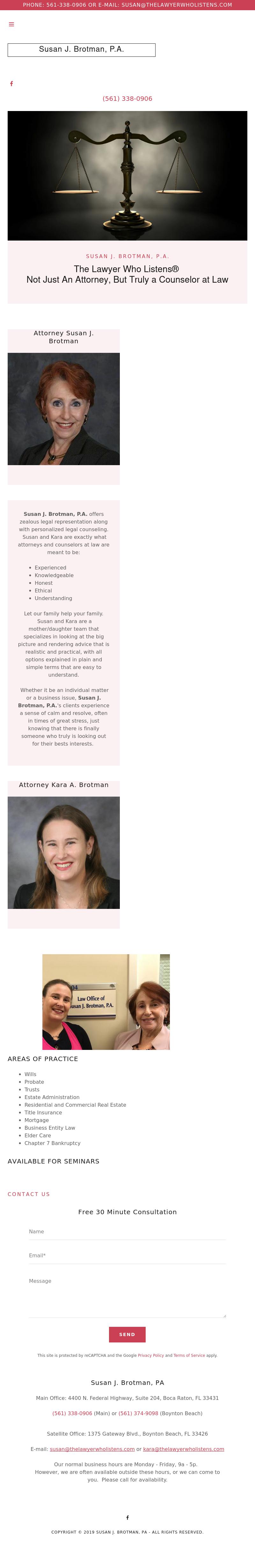 Brotman, Susan J - Boca Raton FL Lawyers