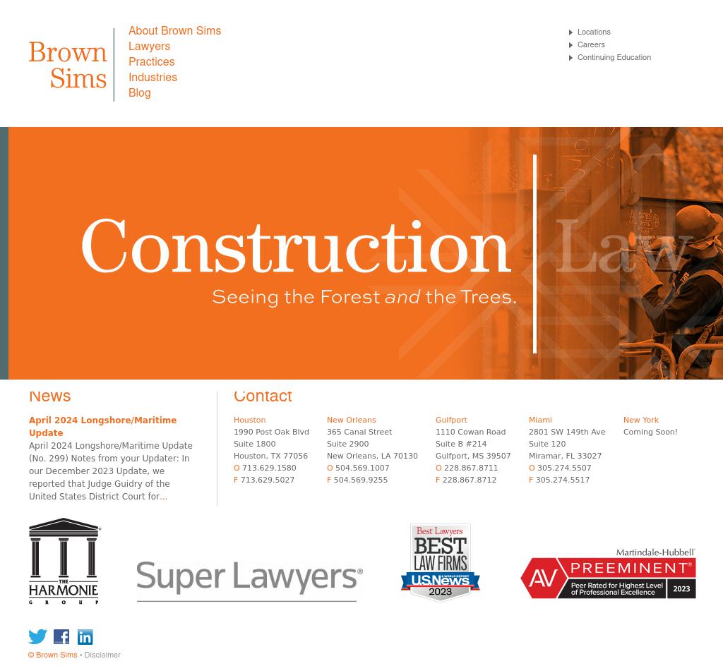 Brown Sims, P.C. - New Orleans LA Lawyers