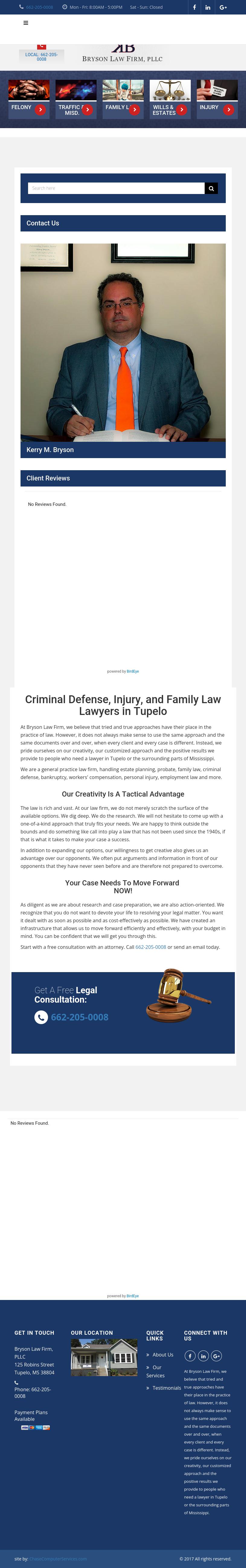 Bryson Law Firm, PLLC - Tupelo MS Lawyers