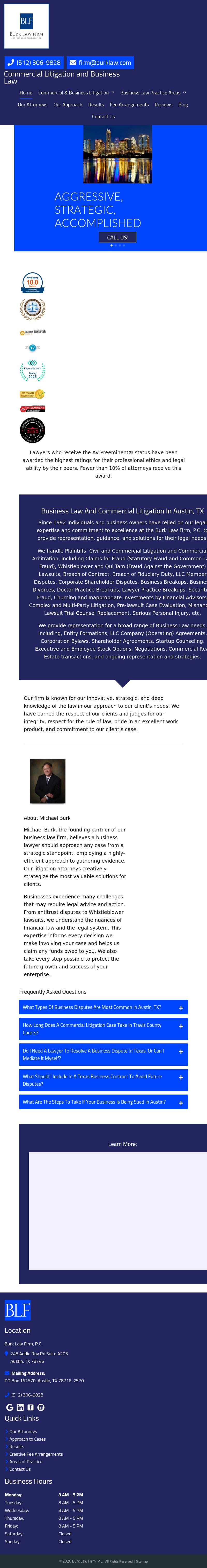 Burk Law Firm, P.C. - Austin TX Lawyers