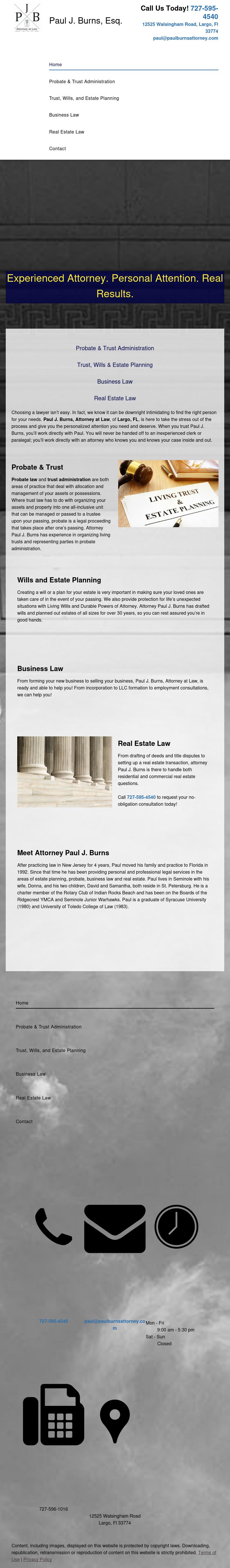 Burns Paul J - Largo FL Lawyers