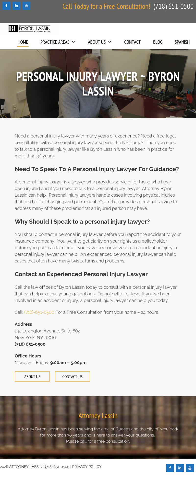 Byron Lassin, Attorney at Law - Hollis NY Lawyers