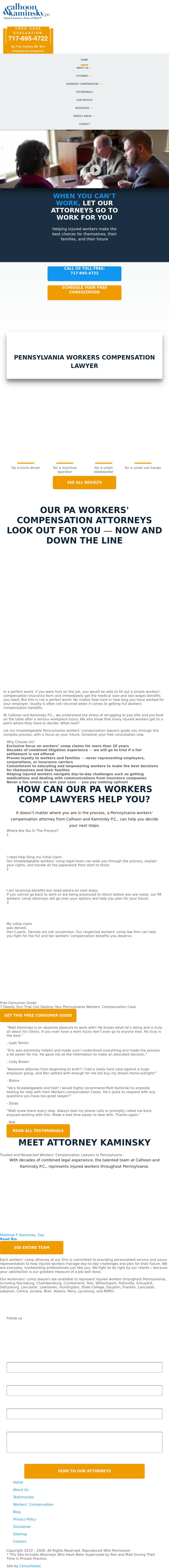 Calhoon & Kaminsky P.C. - Harrisburg PA Lawyers
