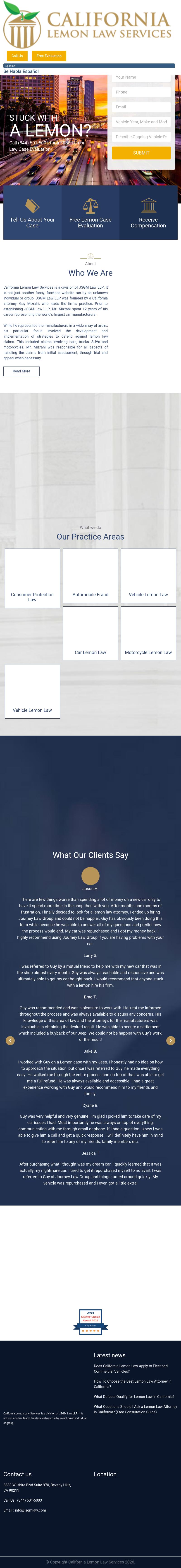 California Lemon Law Services a division of JSGM Law LLP - Beverly Hills CA Lawyers