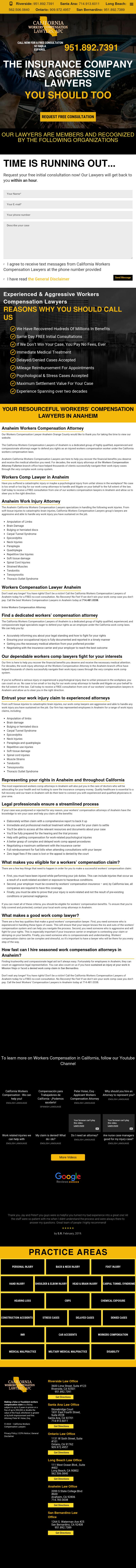 California Workers Compensation Lawyers, APC_Anaheim - Anaheim CA Lawyers