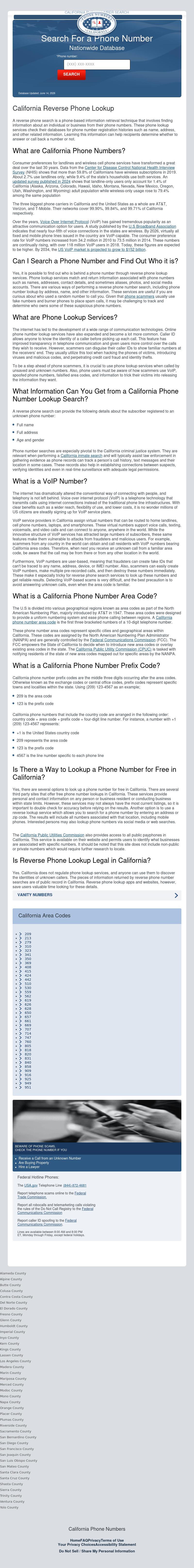 California Phone Numbers - Sacramento CA Lawyers