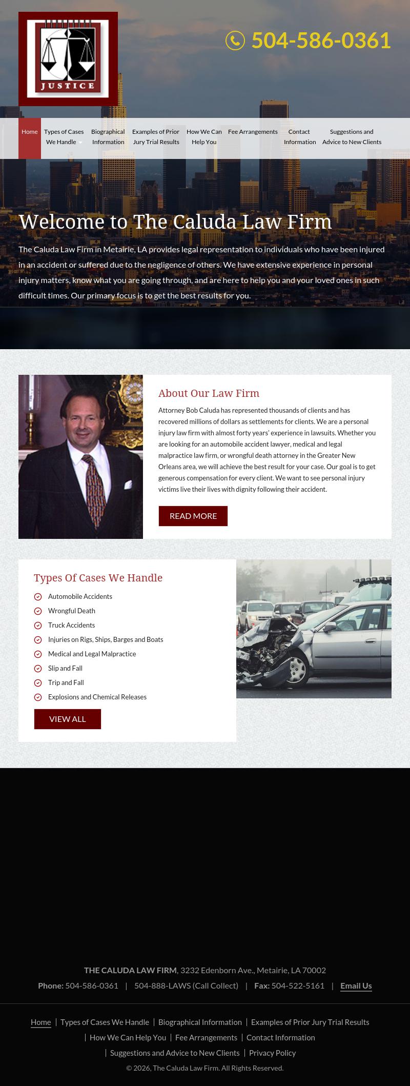 Caluda, Robert J - Metairie LA Lawyers