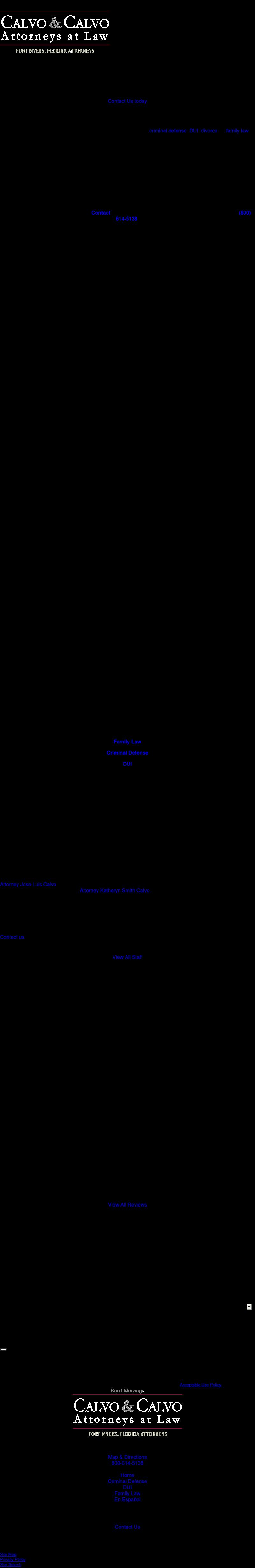 Calvo & Calvo, Attorneys At Law - Fort Myers FL Lawyers