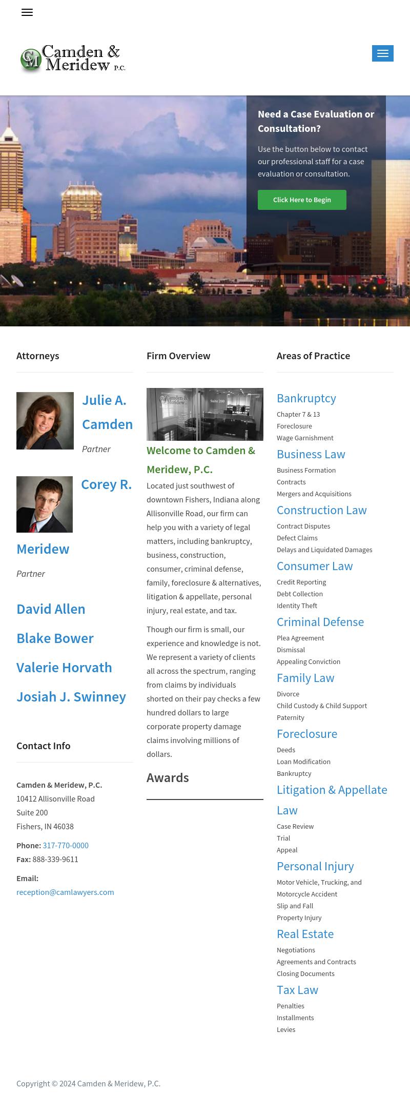 Camden & Meridew PC - Fishers IN Lawyers