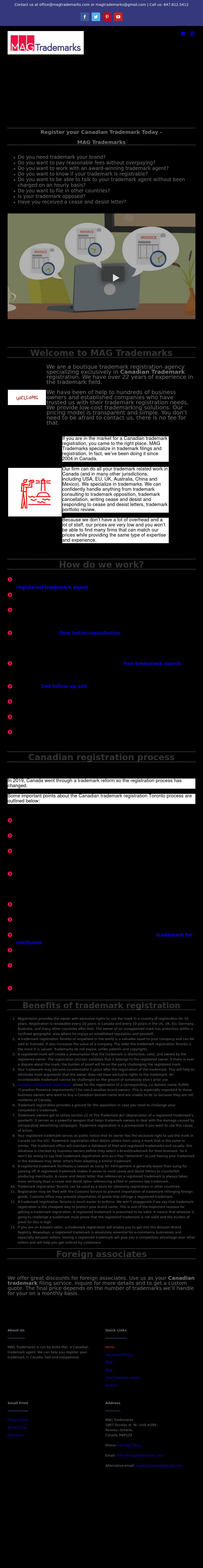 MAG Trademarks - Toronto CA Lawyers