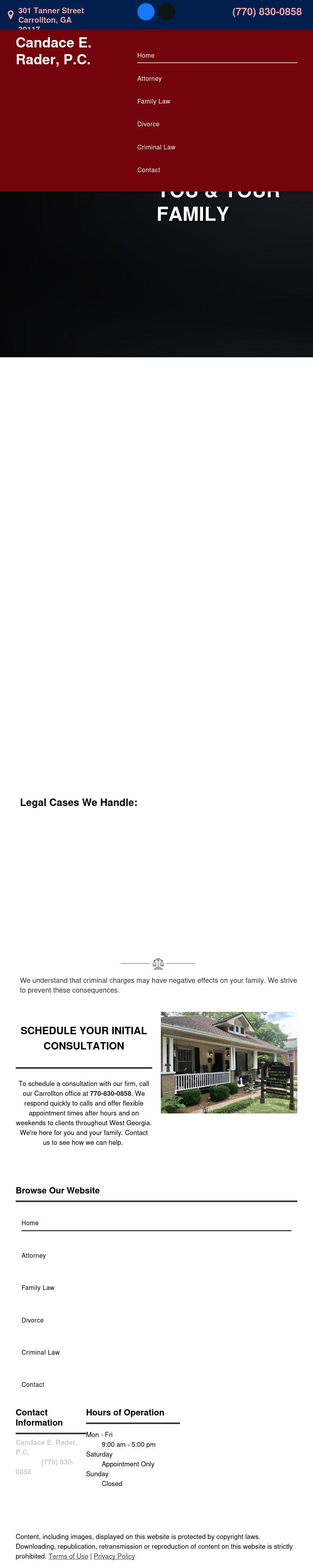 Candace E. Rader, P.C. - Carrollton GA Lawyers
