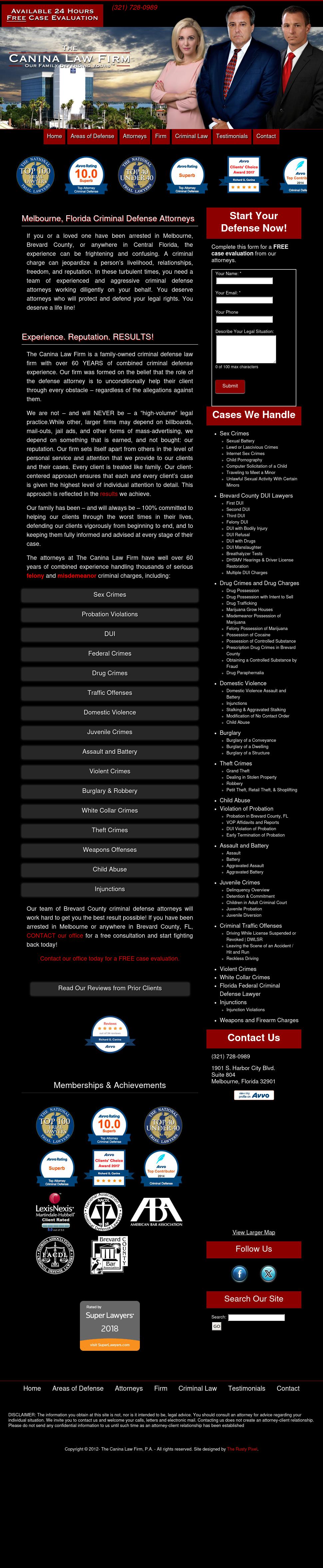 Canina, Richard G PA - Melbourne FL Lawyers