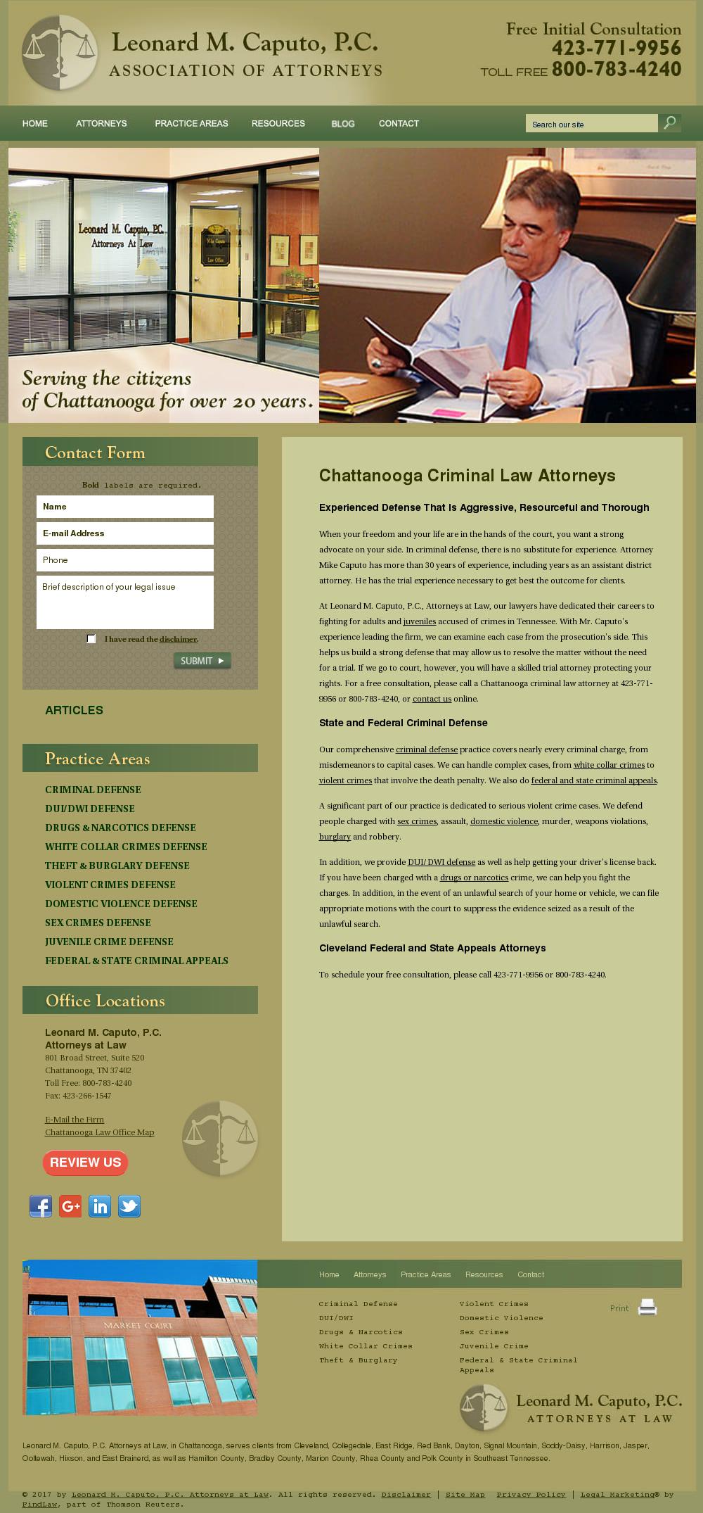 Caputo, Leonard M PC - Chattanooga TN Lawyers