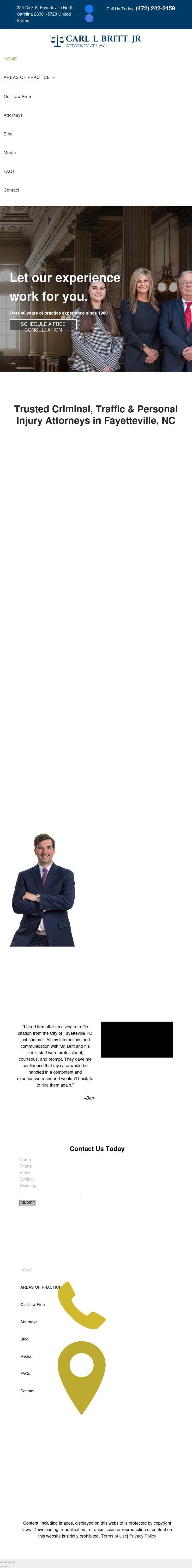 Carl L. Britt, Jr. - Fayetteville NC Lawyers