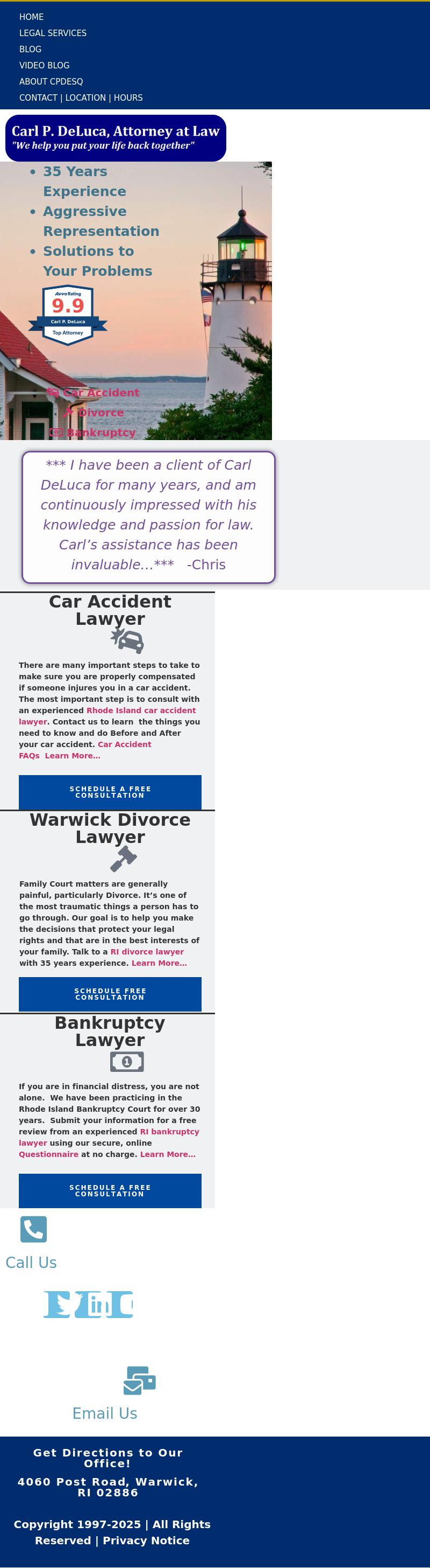 Carl P. DeLuca, Attorney at Law, LLC - Warwick RI Lawyers