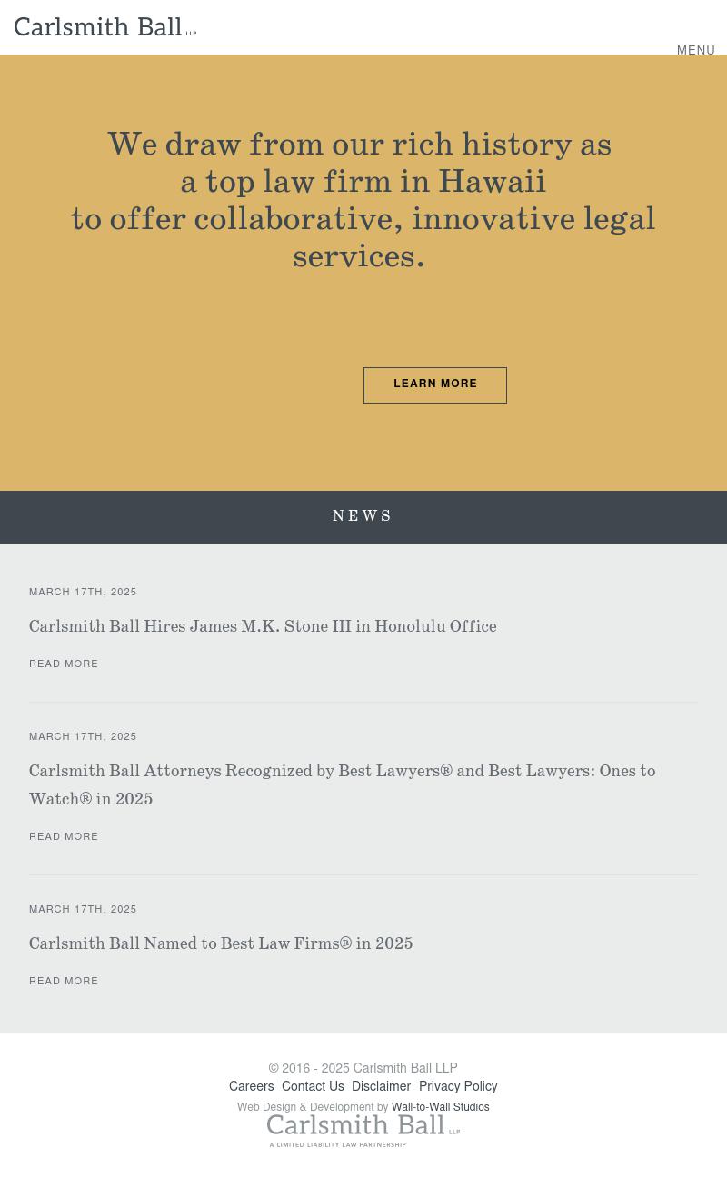 Carlsmith Ball LLP - Honolulu HI Lawyers