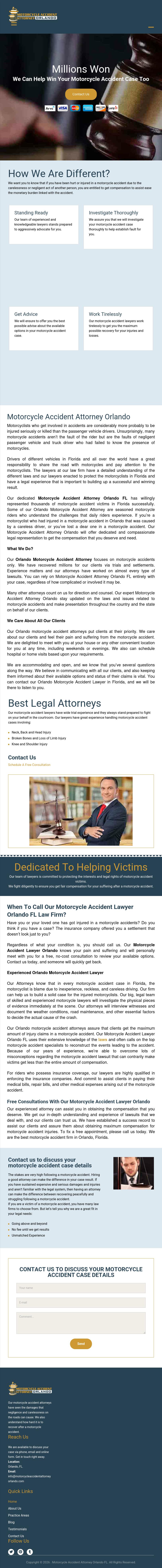 Motorcycle Accident Attorney Orlando - Orlando FL Lawyers
