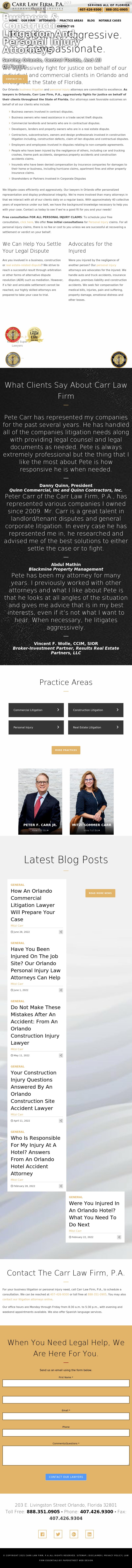 Carr Law Firm, P.A. - Orlando FL Lawyers