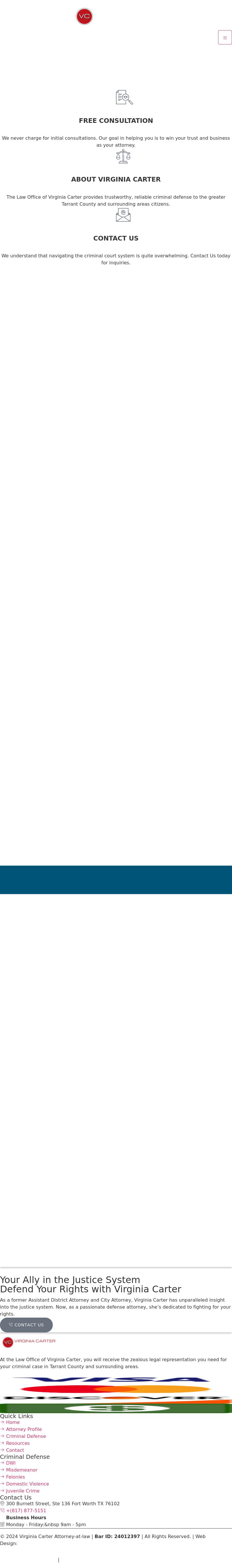 Carter Virginia Law Office Of - Fort Worth TX Lawyers