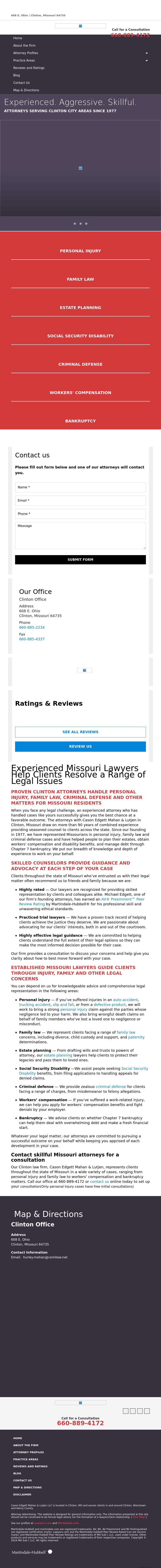 Cason, Edgett, Mahan & Lutjen, LLC - Clinton MO Lawyers