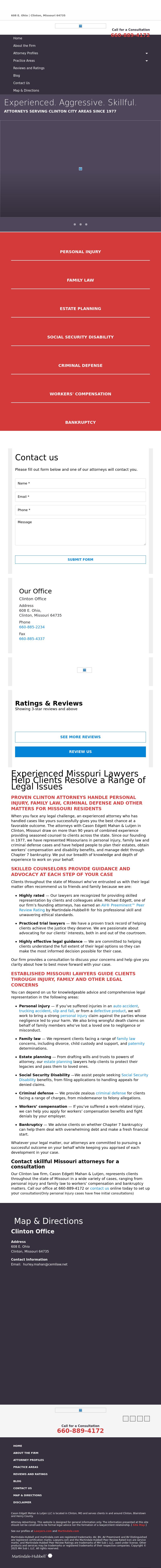 Cason, Edgett, Mahan & Lutjen, LLC - Clinton MO Lawyers